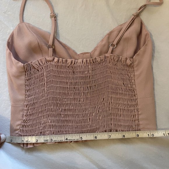 New Reformation Bustier Crop Top, Longline Bra Top, Size Small - Picture 11 of 12